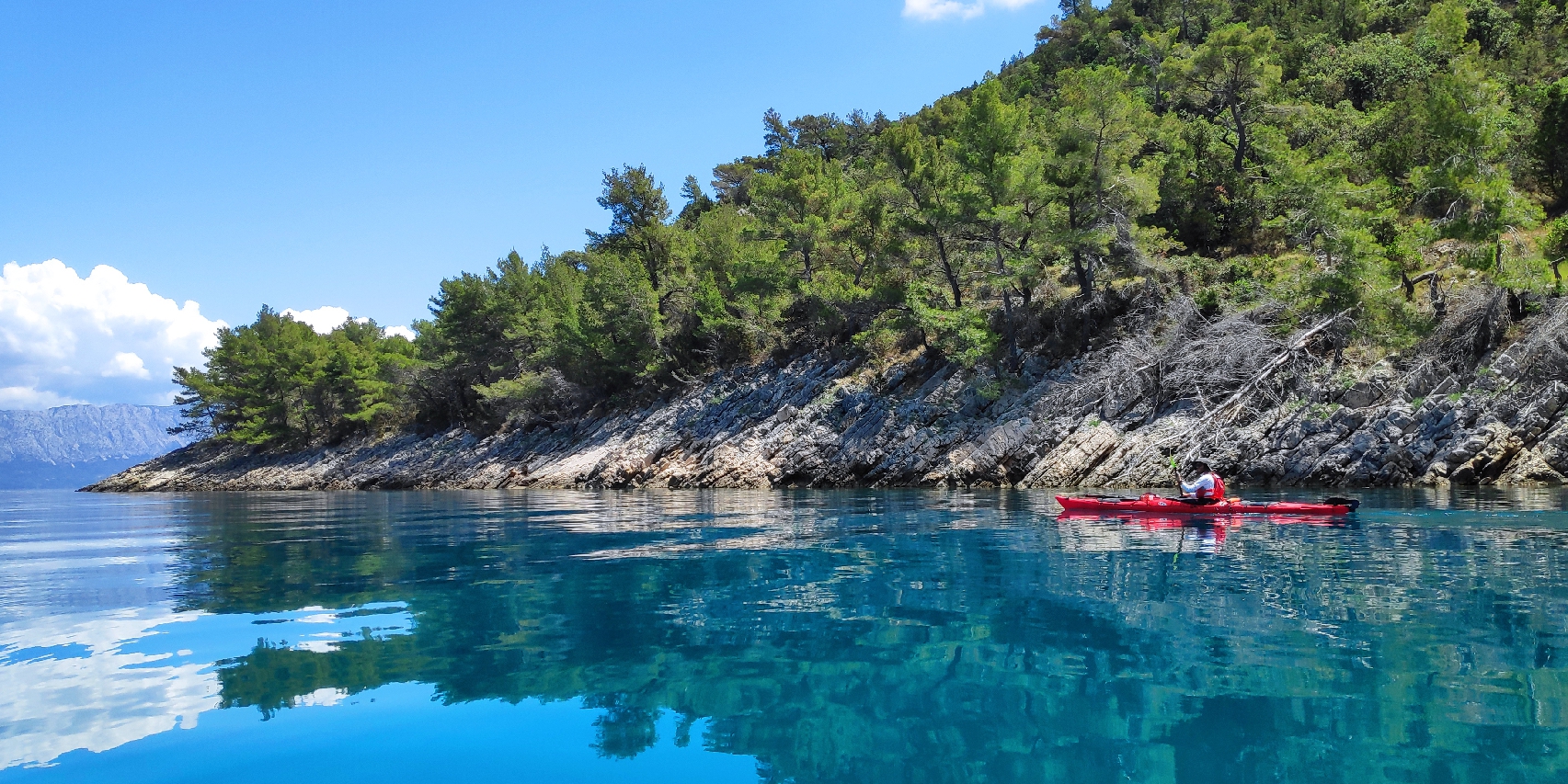 Exploring every bay of Hvar island by sea kayak