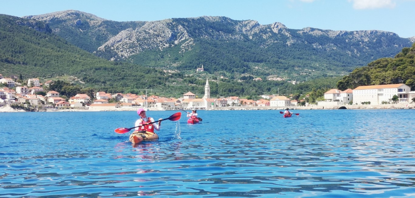 Exploring every bay of Hvar island by sea kayak - departing from Jelsa