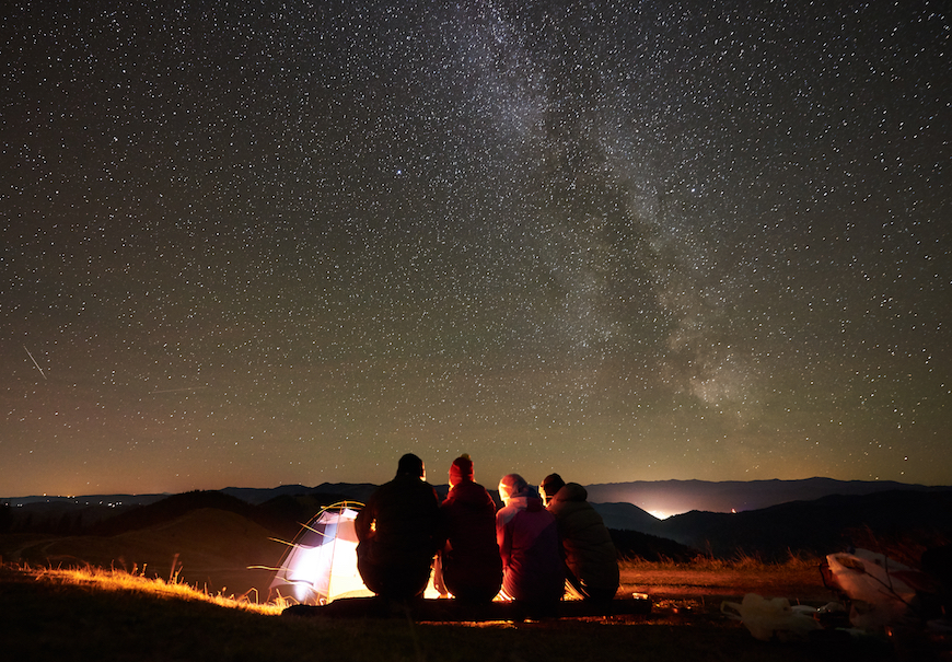 Stargazing on Hvar with friends