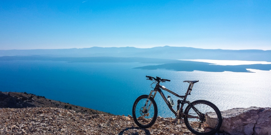 Amazing view from Brac island during our mountain biking adventure - AndAdventure Croatia
