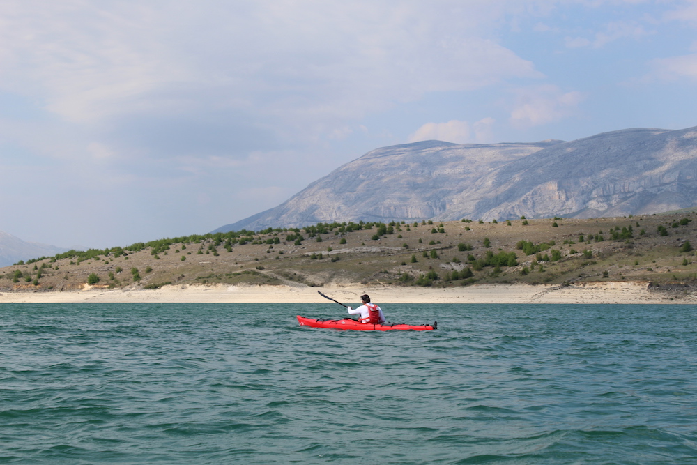 Kayaking on Peruća Lake in Dinara Nature Park