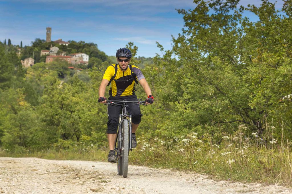 Mountain biking through hilltop villages in Istria - AndAdventure