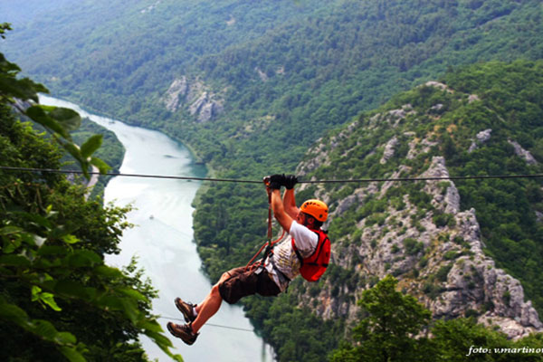 Ziplining on City of Split Croatia tour - AndAdventure